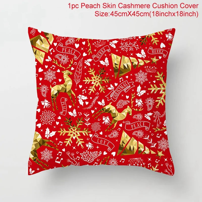 Cartoon Christmas Pillow Cover