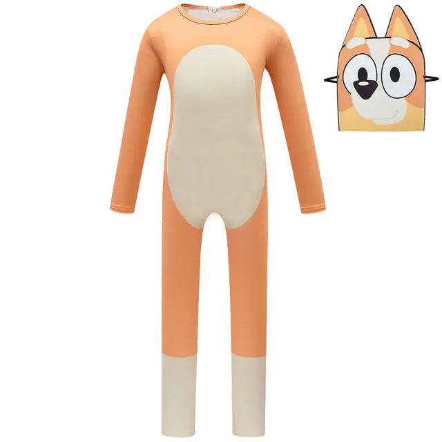 Kids Lovely Blueying Bingoed Costume