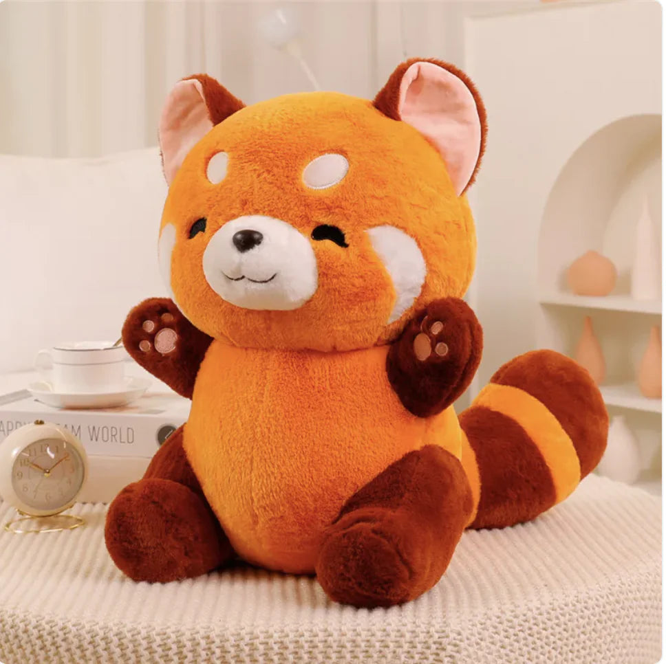 Celebrity-Inspired Raccoon Plush Doll - Realistic Simulation