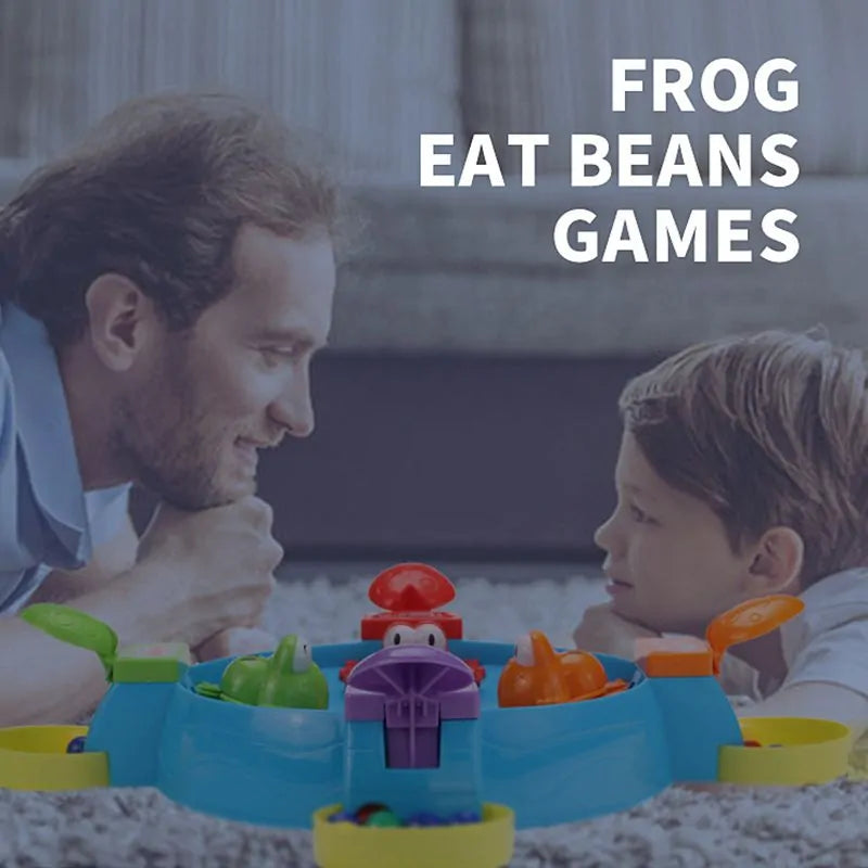 Funny Frog Eating Beans Board Game: Interactive Family and Educational Toy for Kids