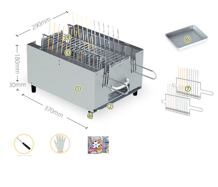 Indoor BBQ Heating Furnace Commercial Smokeless