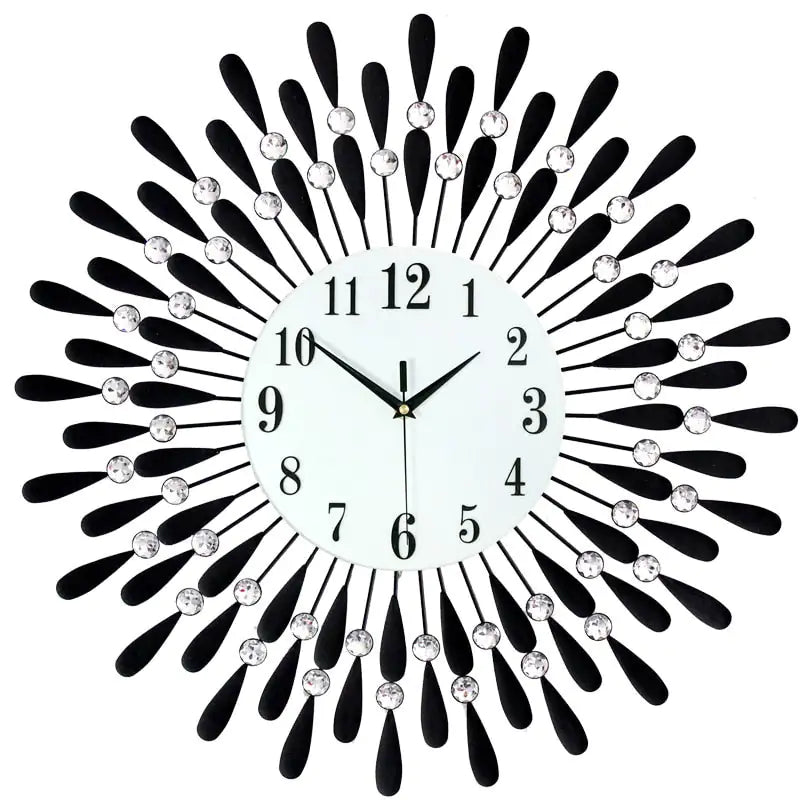 Feather Sun Wall Clock