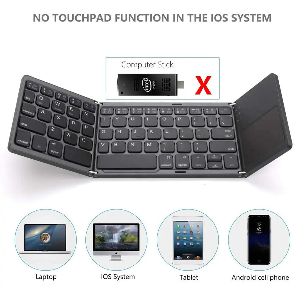 Bluetooth Keyboard W/ Touchpad