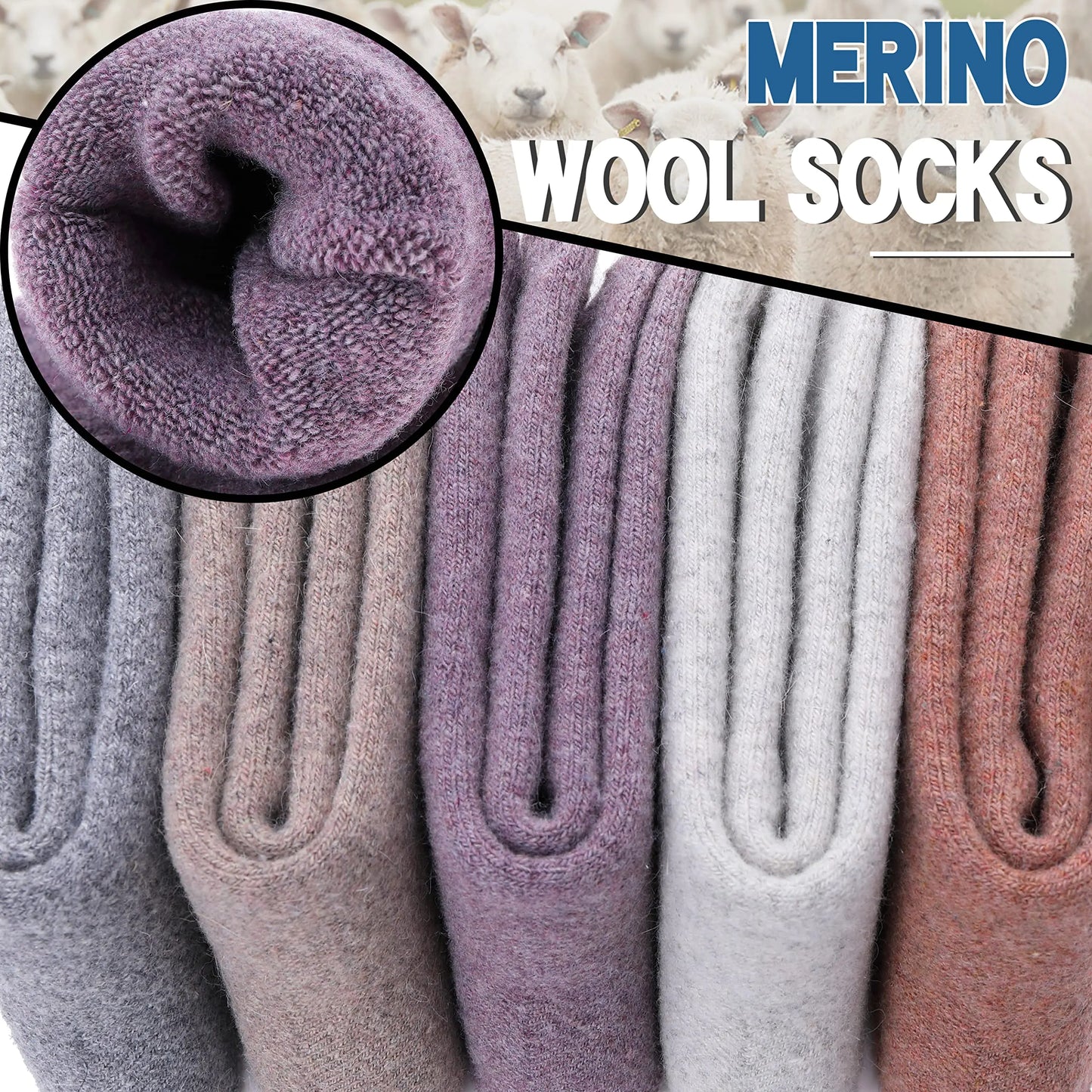 5 Pairs Thermal Socks