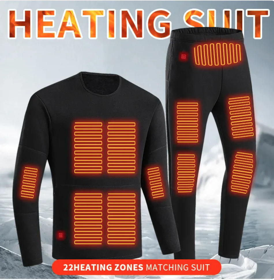 USB Heated Thermal Long Johns