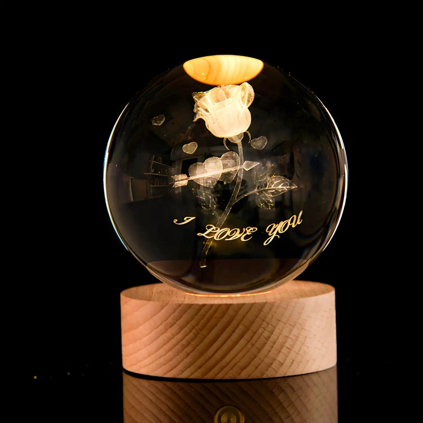 3D Solar System Crystal Ball Night Light