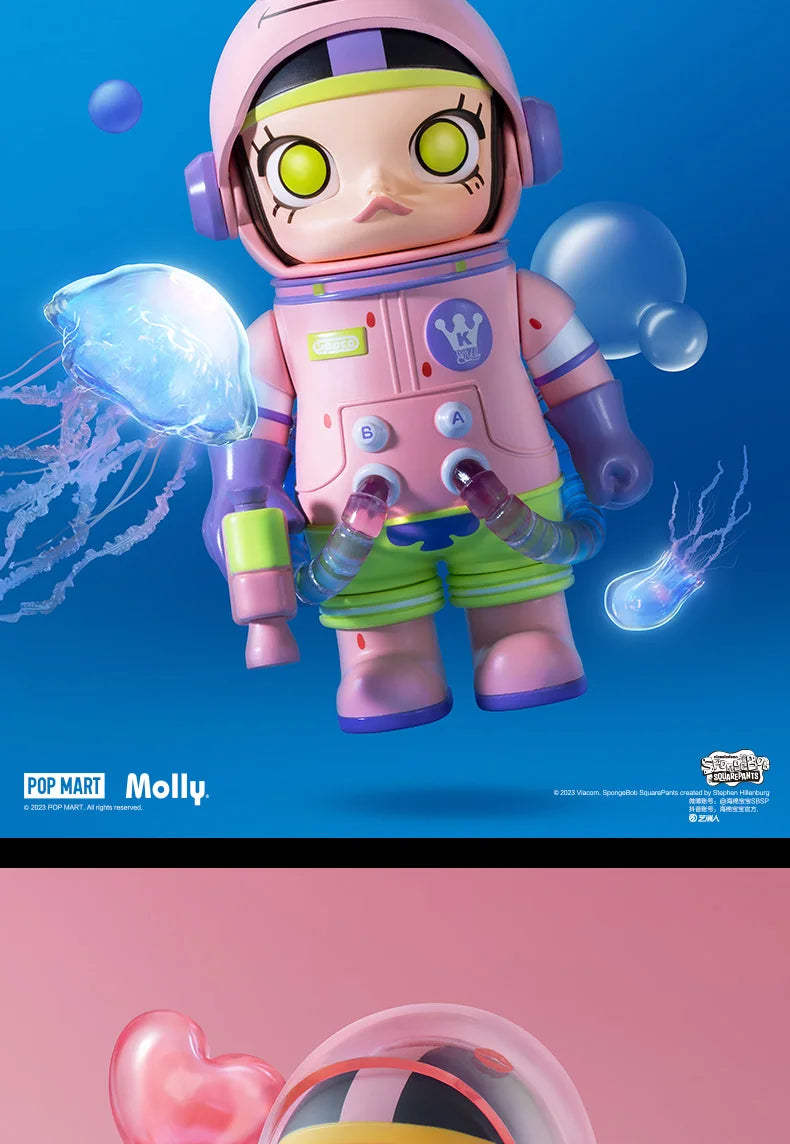 POP MART MEGA SPACE MOLLY 100% SERIES 02-B Mystery Box 1PC/9PCS POPMART Blind Box Action Figure