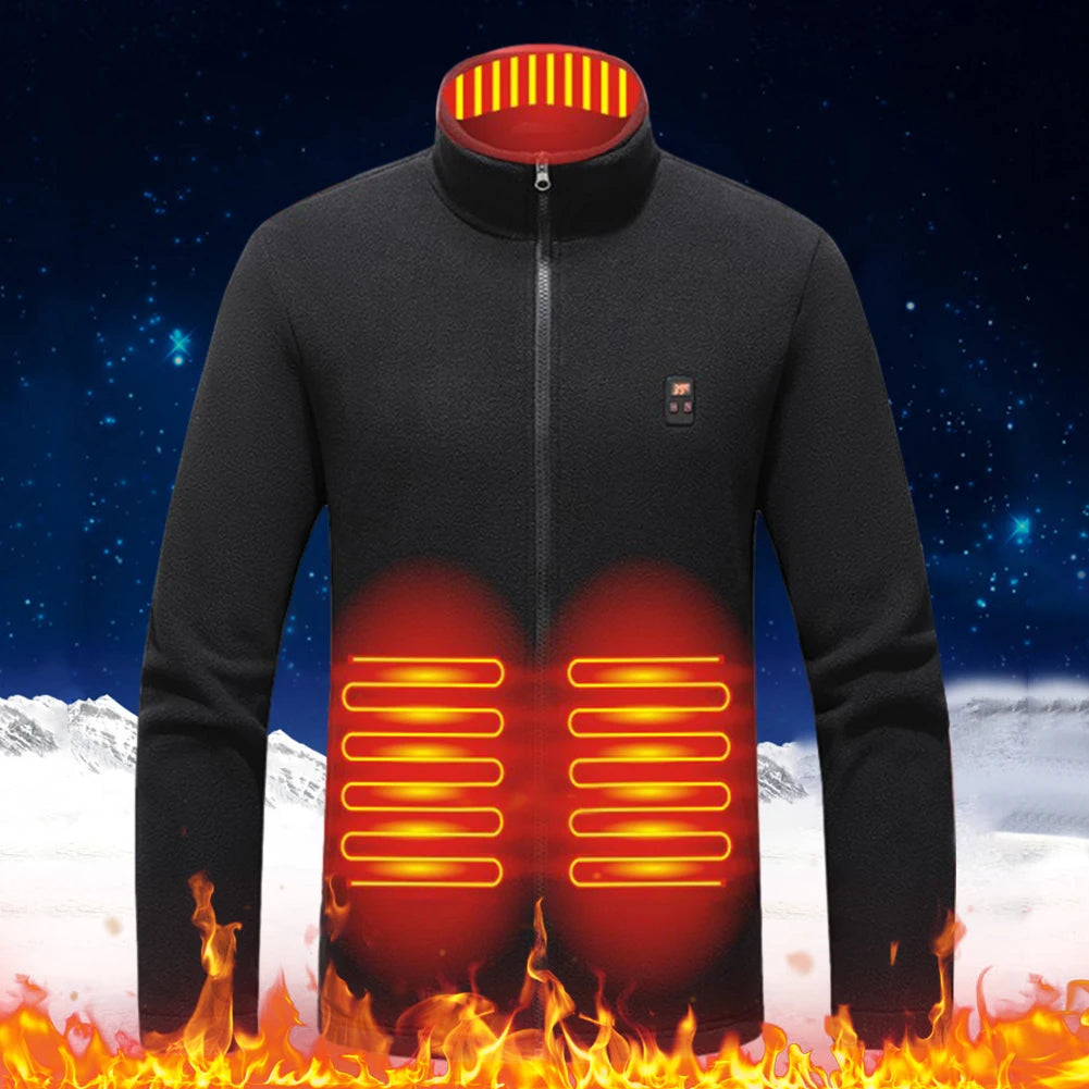 USB Charging Heated Jacket Waterproof Heated Sweater for Hiking/Skiing