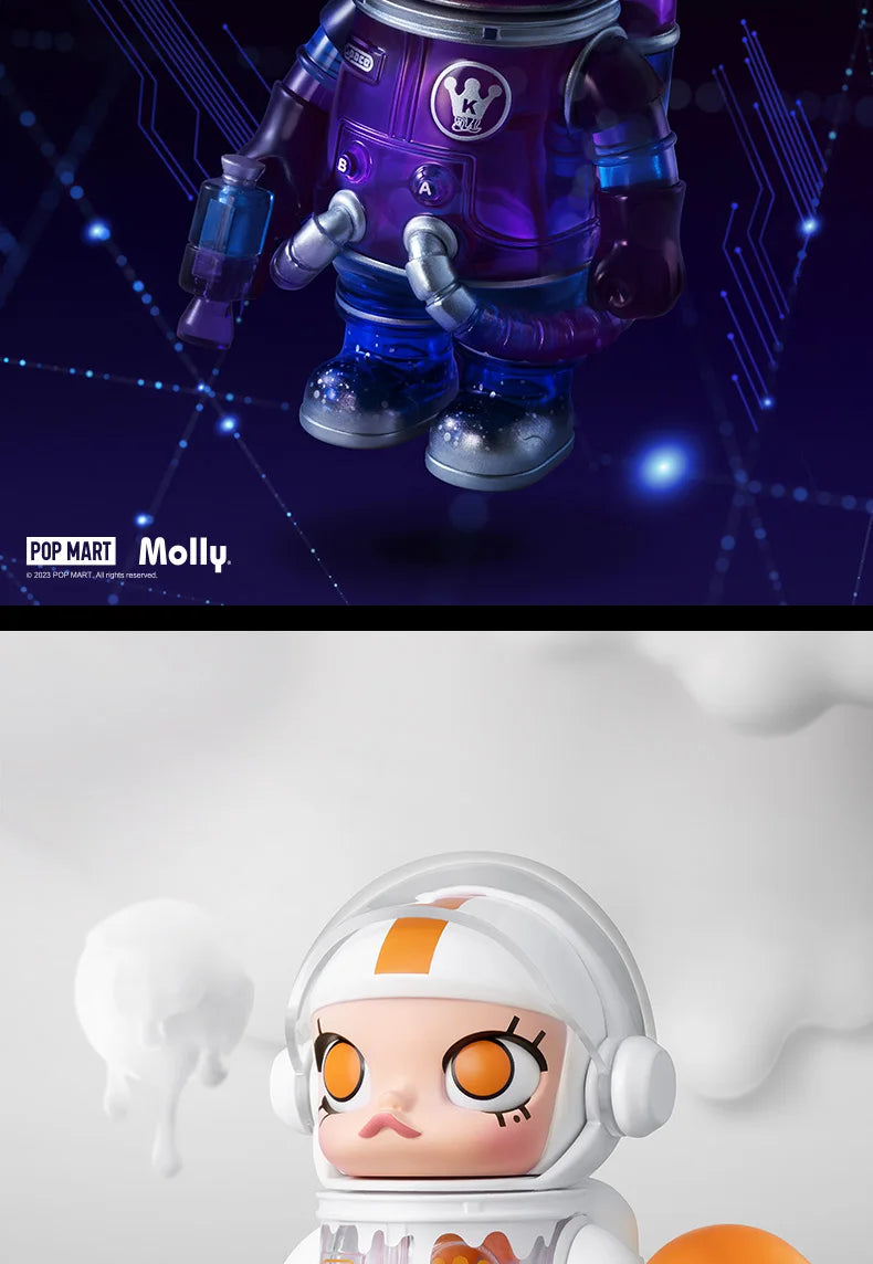 POP MART MEGA SPACE MOLLY 100% SERIES 02-B Mystery Box 1PC/9PCS POPMART Blind Box Action Figure