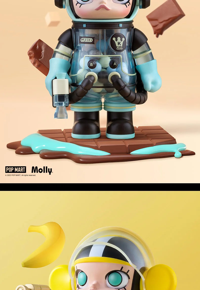 POP MART MEGA SPACE MOLLY 100% SERIES 02-B Mystery Box 1PC/9PCS POPMART Blind Box Action Figure