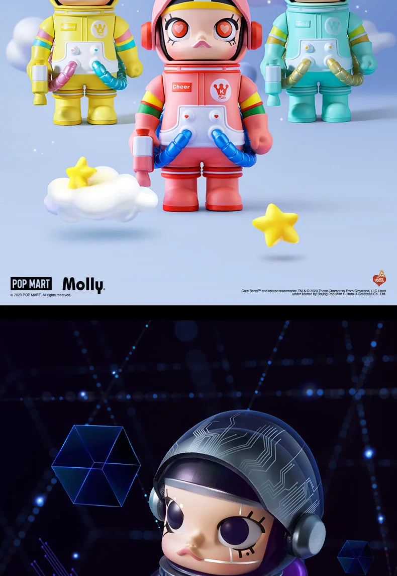 POP MART MEGA SPACE MOLLY 100% SERIES 02-B Mystery Box 1PC/9PCS POPMART Blind Box Action Figure