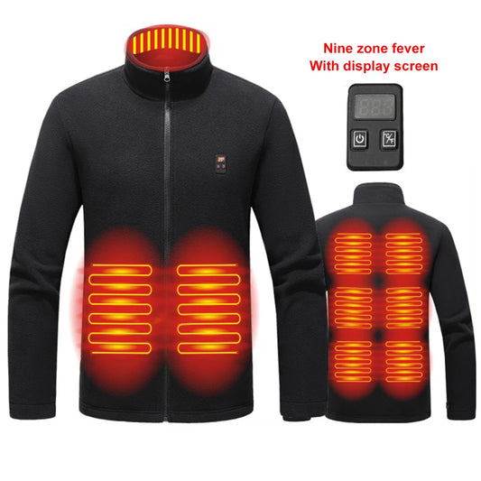 USB Charging Heated Jacket Waterproof Heated Sweater for Hiking/Skiing