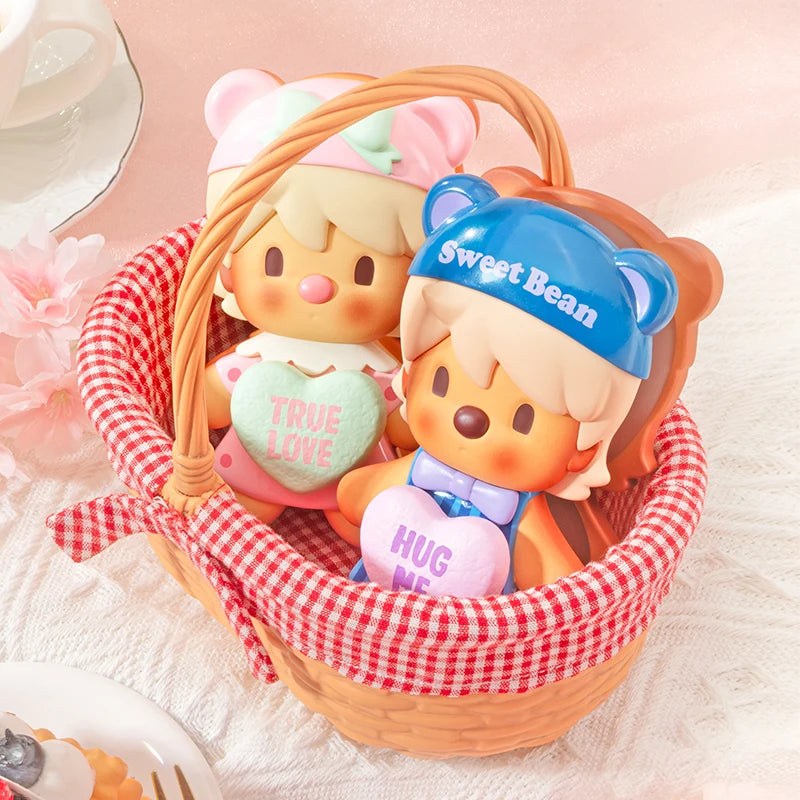 POP MART Sweet Bean Cookie Basket Figurine Set Action Figure Cute Toy