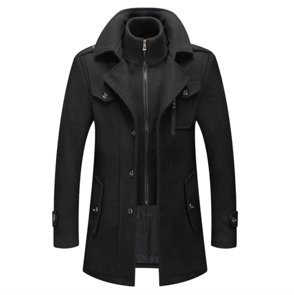 Cold-Resistant Plus Cotton Woolen Men's Jacket