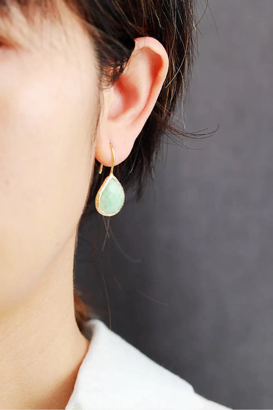 Artisan Stone Drop Earrings