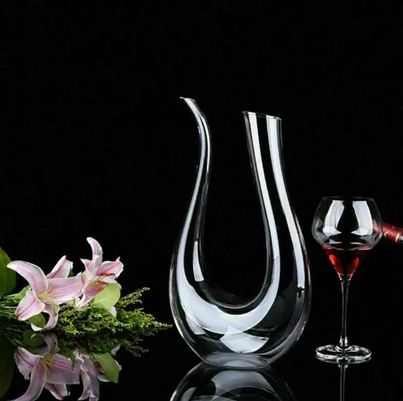 U-Shaped Crystal Decanter