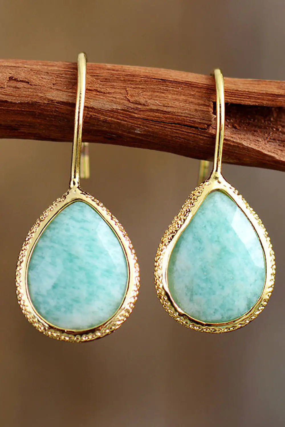 Artisan Stone Drop Earrings