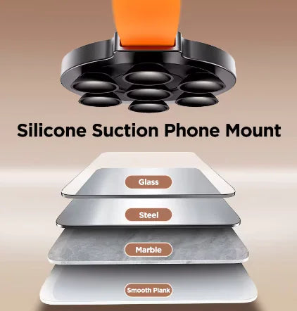 Magnetic Suction Phone Mount with Hand Strap