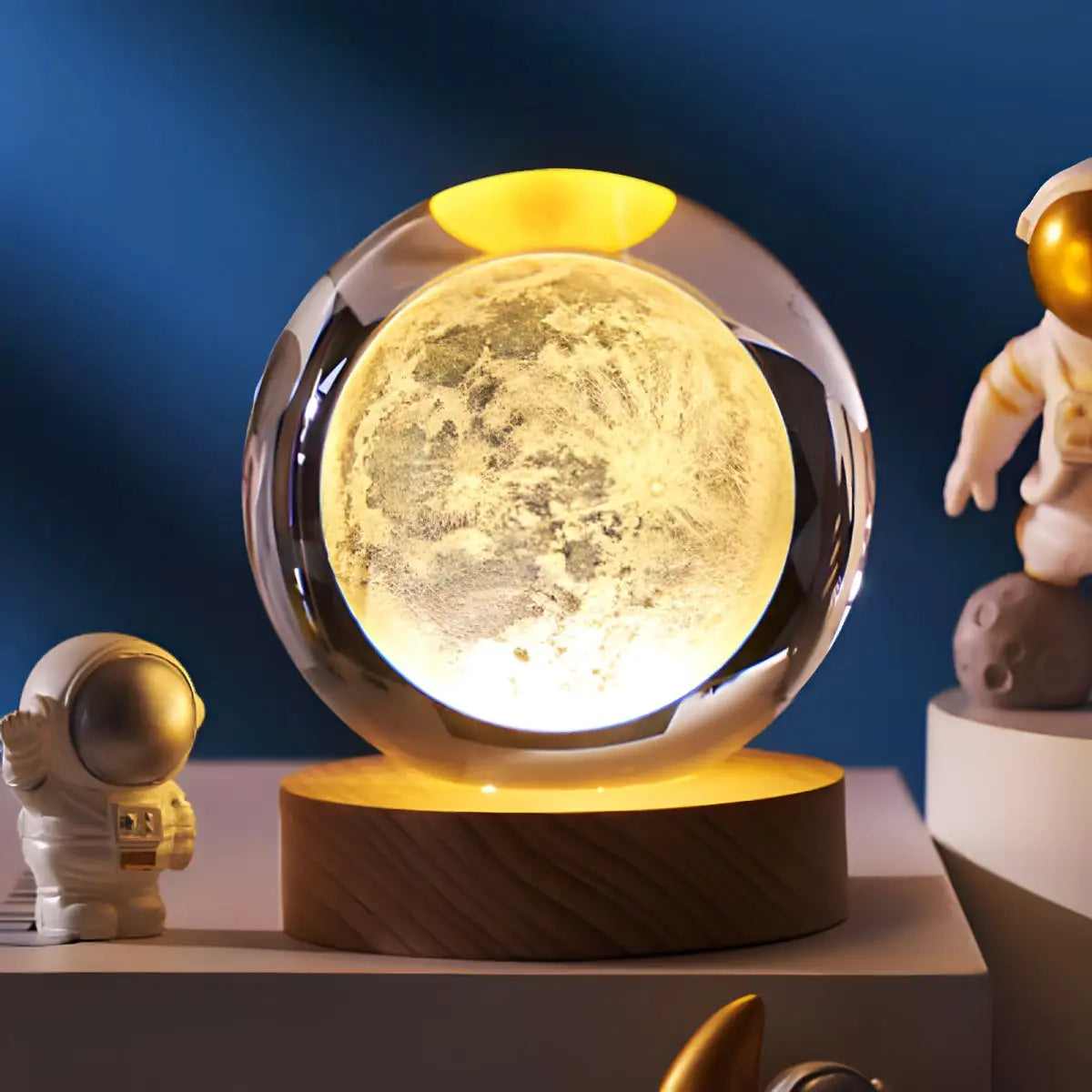 3D Solar System Crystal Ball Night Light