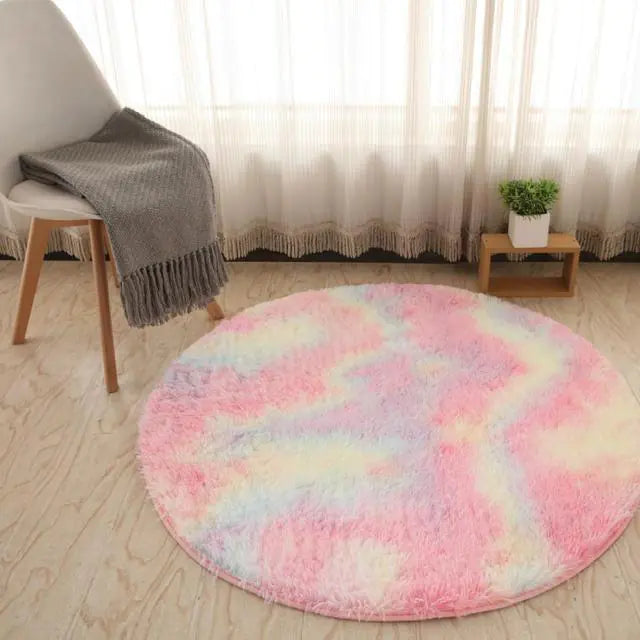 New Warm Thick Round Rug Carpets