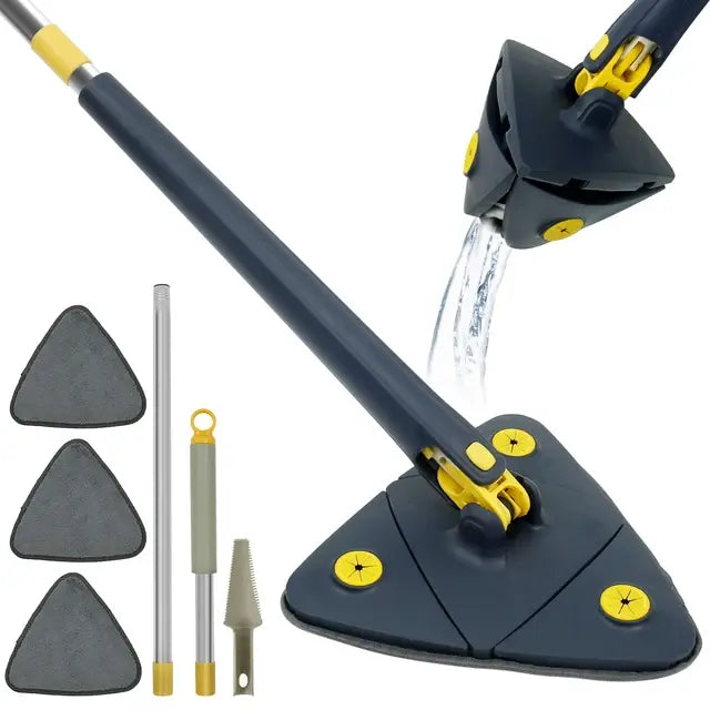 360° Rotatable Telescopic Triangle Mop