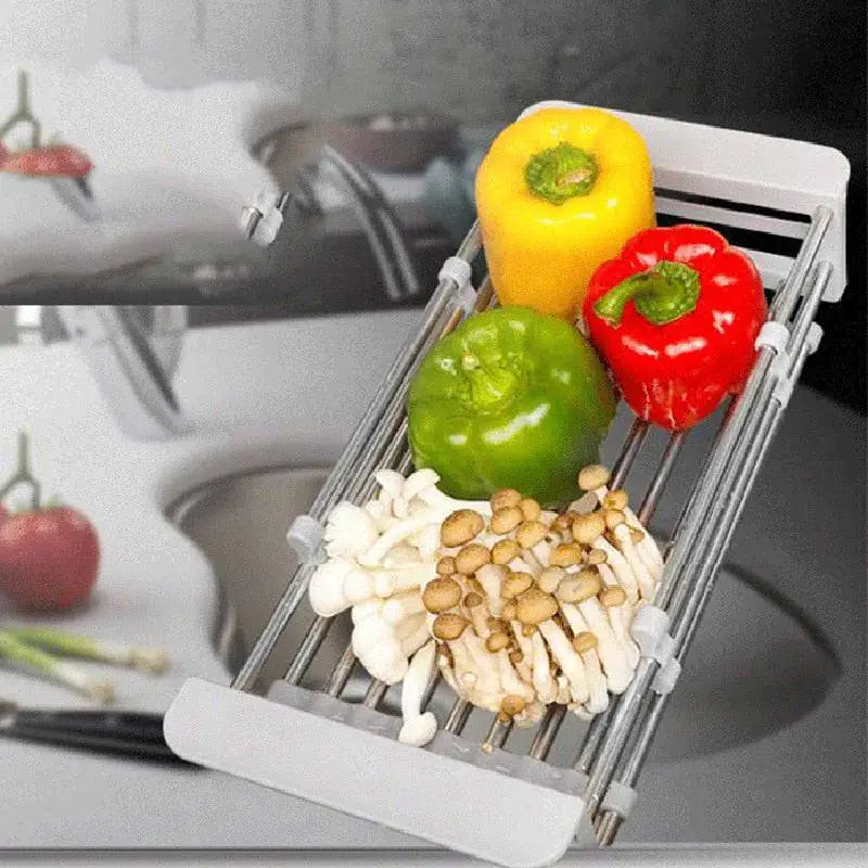 Adjustable Stainless Steel Over Sink Basket