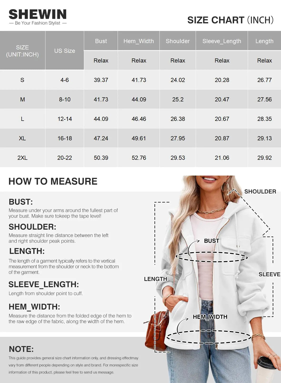 SHEWIN Jackets for Women Casual Long Sleeve Drawstring Fuzzy Sherpa Hooded Zip Up Jacket Coats With Pockets