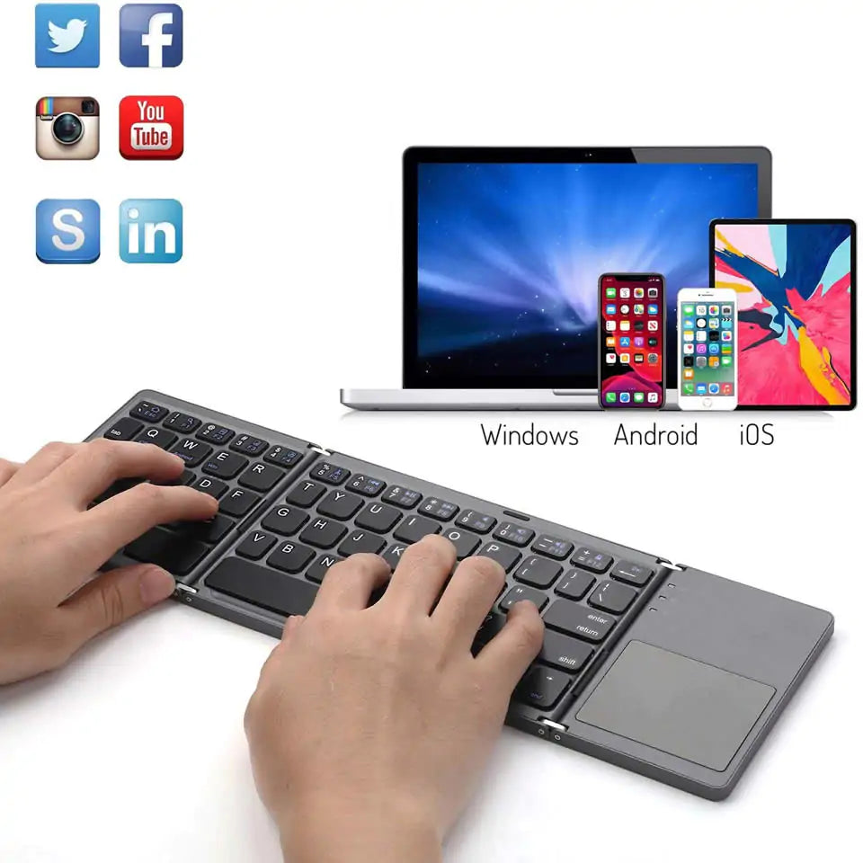 Bluetooth Keyboard W/ Touchpad